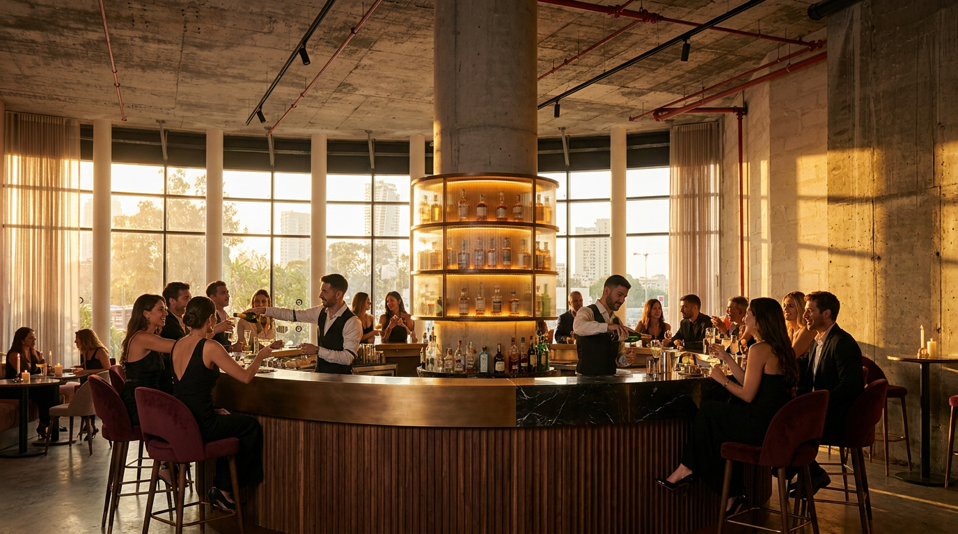 Sculptural bar