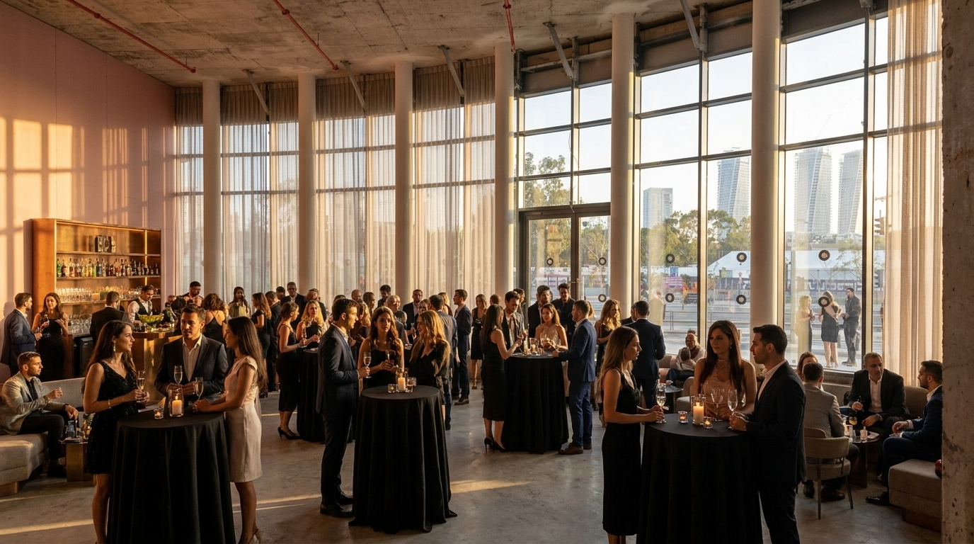 Cocktail reception for ~100 guests